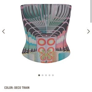Skims Summer Mesh Corset in Deco Train